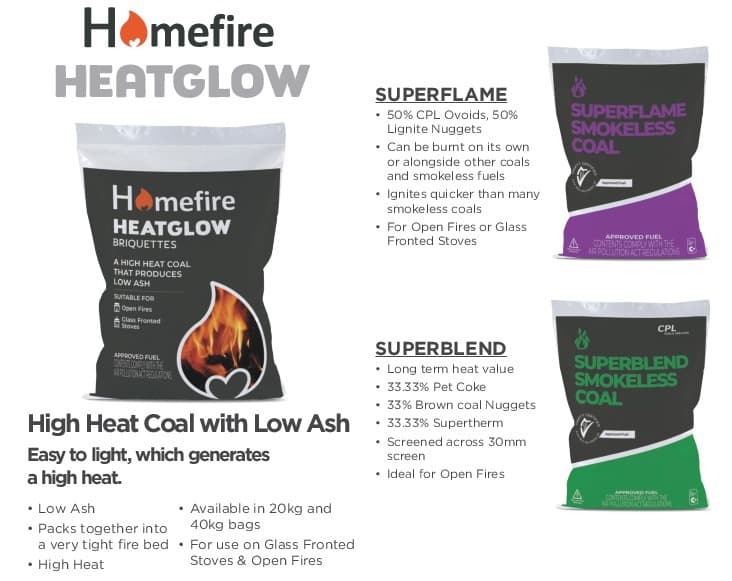 Homefire Smokeless Coal Products - Whelan Fuels Dungarvan