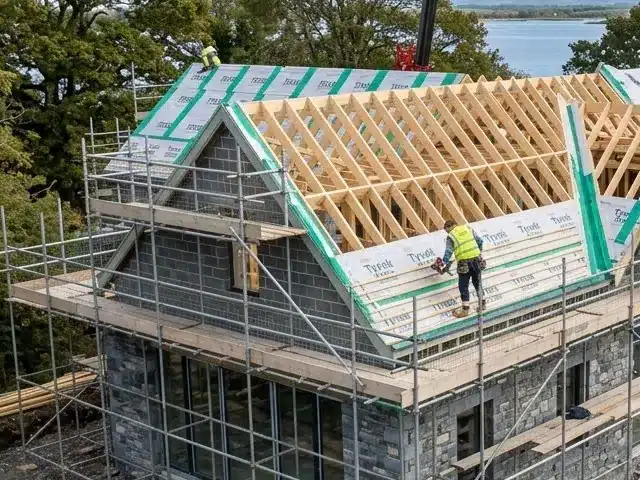 New Build House under Construction in Oranmore, County Galway