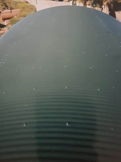 Farm Shed Roof Spray Painting After - Unique Farm Painters